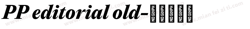 PP editorial old字体转换
